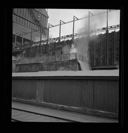 Untitled photo, possibly related to: Columbia Steel Company at Ironton, Utah. Exterior view of the blast furnace
