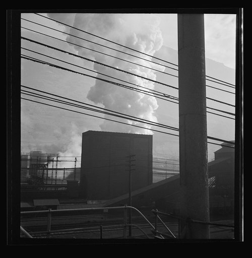 Untitled photo, possibly related to: Columbia Steel Company at Ironton, Utah. Exterior view of the blast furnace