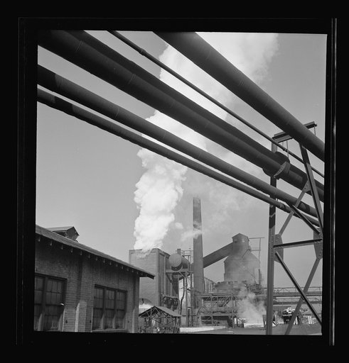 Columbia Steel Company at Ironton, Utah. Exterior view of the blast furnace