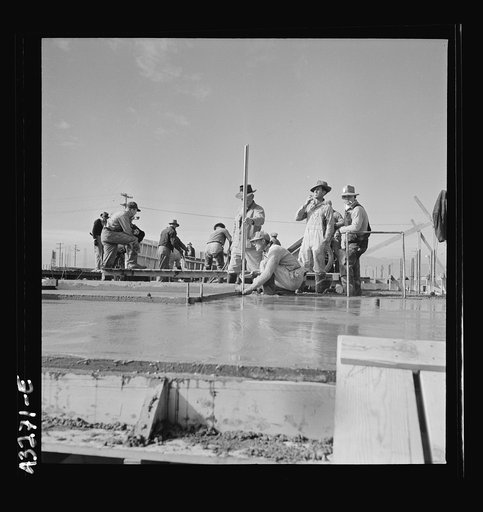 Columbia Steel Company at Geneva, Utah. Steel and concrete go into place rapidly as a new steel mill takes form. The new plant will make important additions to the vast amount of steel needed for the war effort