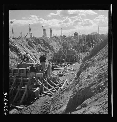 Columbia Steel Company at Geneva, Utah. Excavating and constructing open hearth furnaces for a new steel mill