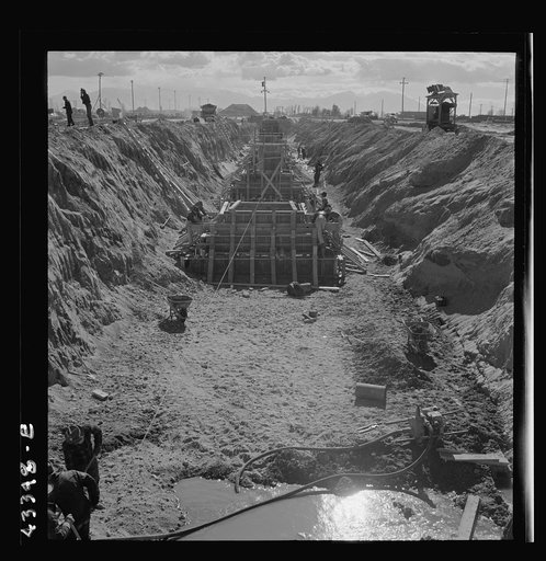 Columbia Steel Company at Geneva, Utah. Excavating and constructing open hearth furnaces for a new steel mill