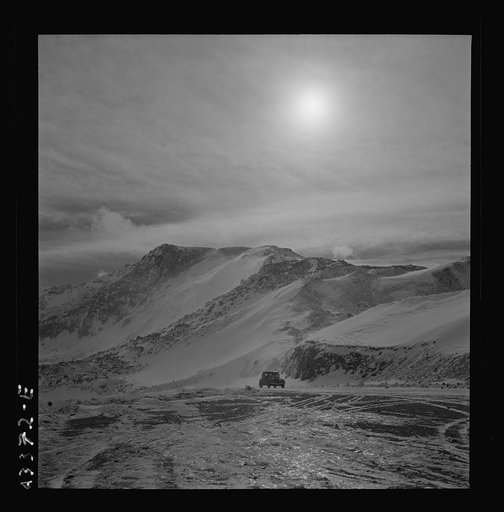 Untitled photo, possibly related to: Loveland Pass, Colorado. The road leading to the pass
