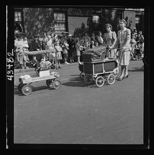 Untitled photo, possibly related to: Brooklyn, New York. Anniversary Day parade of the Sunday school at the Church of the Good Shepherd