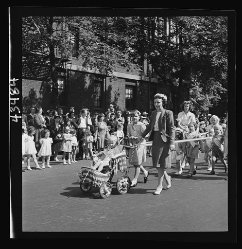 Brooklyn, New York. Anniversary Day parade of the Sunday school at the Church of the Good Shepherd