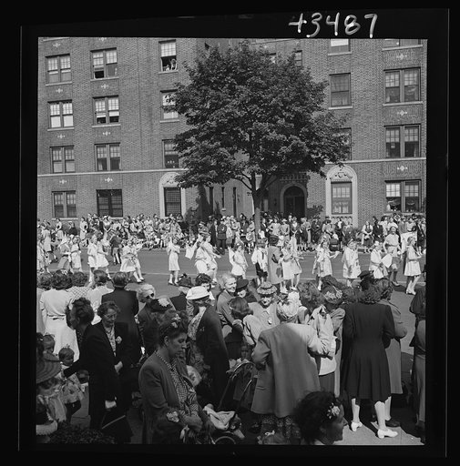 Brooklyn, New York. Anniversary Day parade of the Sunday school of the Church of the Good Shepherd