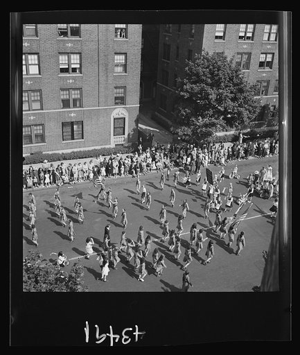 Brooklyn, New York. Anniversary Day parade of the Sunday school of the Church of the Good Shepherd