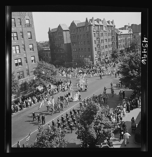 Brooklyn, New York. Anniversay Day parade of the Sunday school of the Church of the Good Shepherd