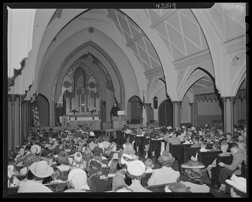 Brooklyn, New York. Sunday school in the older church of the Church of the Good Shepherd