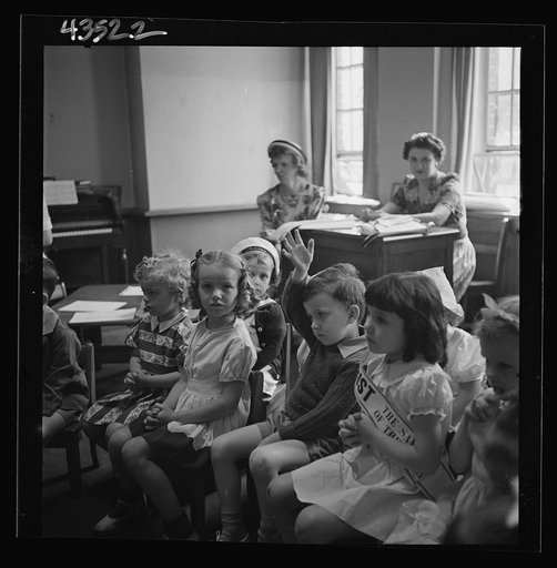 Brooklyn, New York. Children at the Sunday school of the Church of the Good Shepherd
