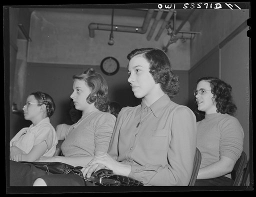 Wilmington, Delaware. Tower Hill School, noted country day school for pupils from three to eighteen years of age. High school students at a meeting in a classroom