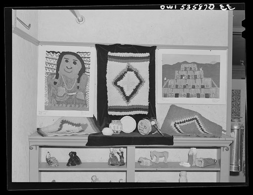 Wilmington, Delaware. Tower Hill School, a noted country day school for pupils from three to eighteen years of age. A display of art work by the pupils of the school
