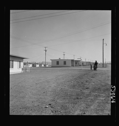 Las Vegas, Nevada. The basic townsite office and part of the 1,000 unit housing development on the grounds of Basic Magnesium Incorporated in the southern Nevada desert