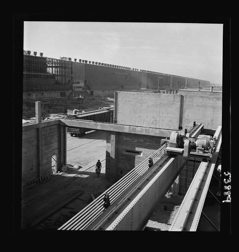 Las Vegas, Nevada. Buildings being constructed at the huge Basic Magnesium Incorporated plant in the southern Nevada desert