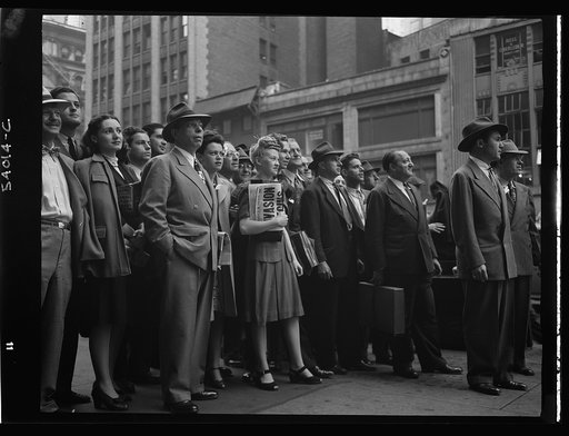 New York, New York. Times Square and vicinity on D-Day