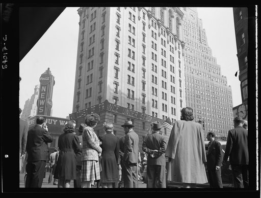 New York, New York. Times Square and vicinity on D-Day