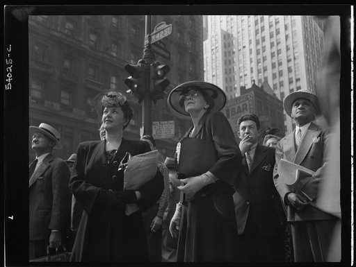 New York, New York. Times Square and vicinity on D-Day