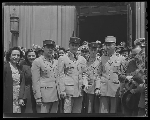 New York, New York. June 6, 1944. Noon mass. Saint Vincent de Paul's Church on D-day