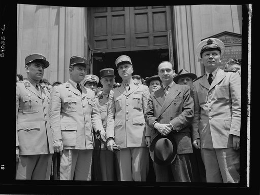New York, New York. June 6, 1944. Noon mass at Saint Vincent de Paul's Church on D-day