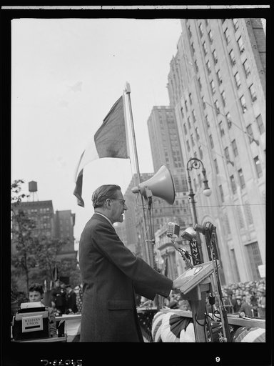 New York, New York. June 6, 1944. Rabbi Stephen S. Wise at the D-day rally in Madison Square