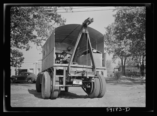 Washington, D.C. A United States Government truck equipped with a winch and double tires for heavy hauling
