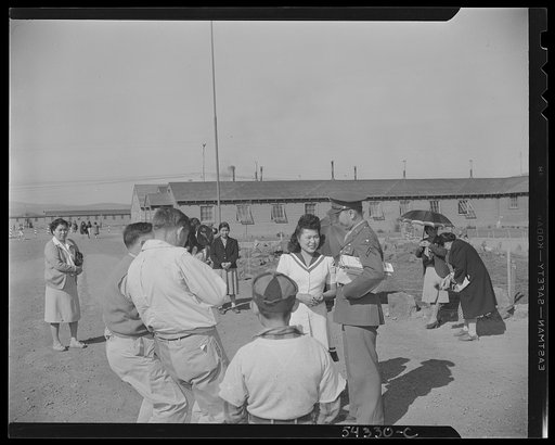 Untitled photo, possibly related to: Tule Lake segregation center, Newell, California