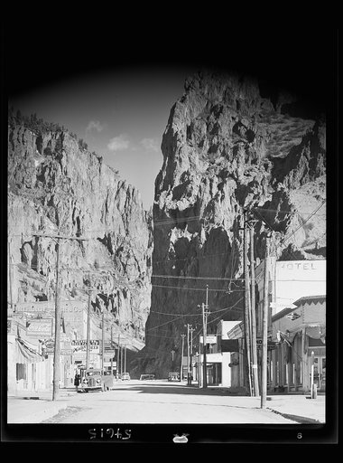 Untitled photo, possibly related to: Creede, Colorado. Lead and silver mining in a former "ghost town"