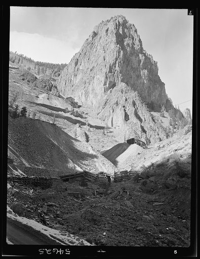 Untitled photo, possibly related to: Creede, Colorado. Lead and silver mining in a former "ghost town"