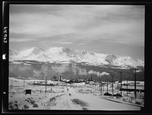 Untitled photo, possibly related to: Creede, Colorado. Lead and silver mining in a former "ghost town"
