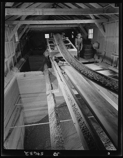 Untitled photo, possibly related to: Creede, Colorado. Lead and silver mining in a former "ghost town"