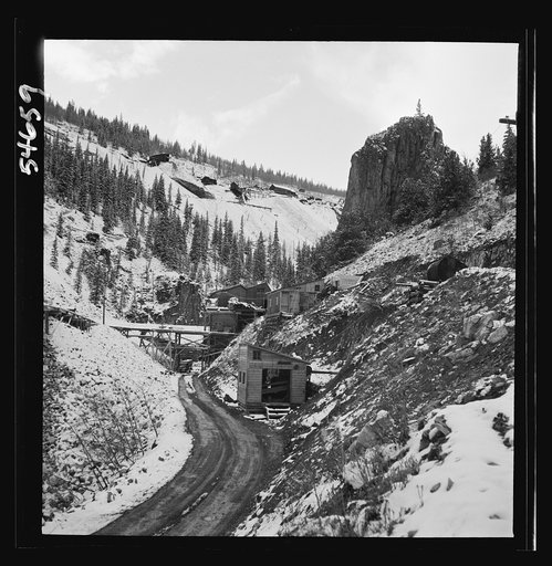 Untitled photo, possibly related to: Creede, Colorado. Lead and silver mining in a former "ghost town"