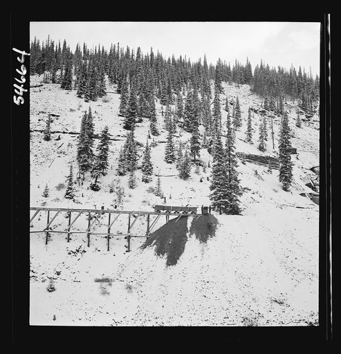 Untitled photo, possibly related to: Creede, Colorado. Lead and silver mining in a former "ghost town"