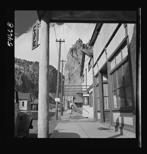 Untitled photo, possibly related to: Creede, Colorado. Lead and silver mining in a former "ghost town"