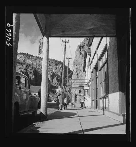 Untitled photo, possibly related to: Creede, Colorado. Lead and silver mining in a former "ghost town"