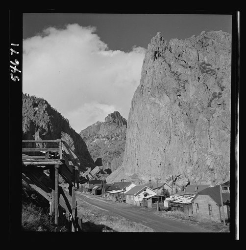 Untitled photo, possibly related to: Creede, Colorado. Lead and silver mining in a former "ghost town"