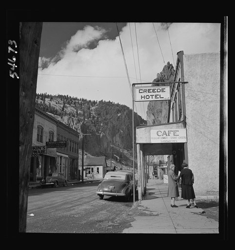 Untitled photo, possibly related to: Creede, Colorado. Lead and silver mining in a former "ghost town"