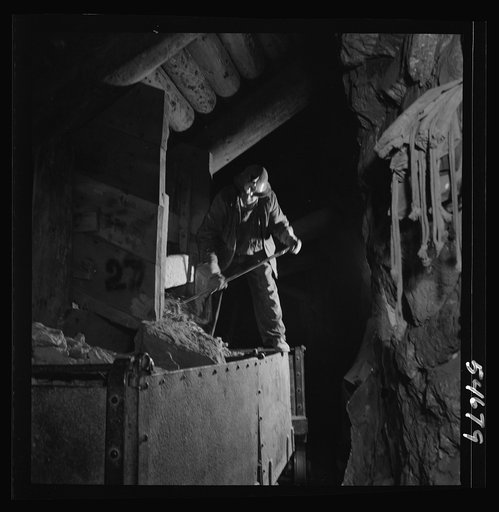 Untitled photo, possibly related to: Creede, Colorado. Lead and silver mining in a former "ghost town"