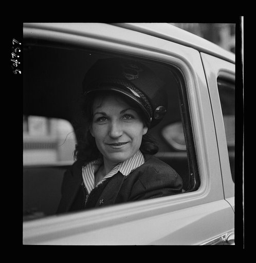 Portrait of a woman training to operate buses and taxicabs