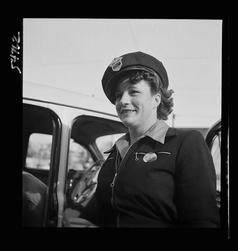 Portrait of a woman training to operate buses and taxicabs