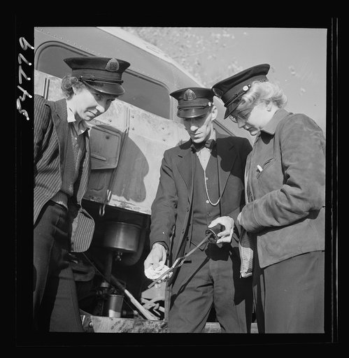 Untitled photo, possibly related to: Training women to operate buses and taxicabs