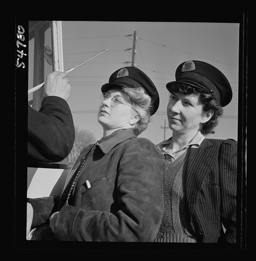 Untitled photo, possibly related to: Training women to operate buses and taxicabs