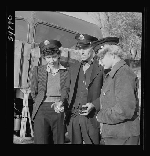 Untitled photo, possibly related to: Training women to operate buses and taxicabs