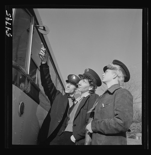 Untitled photo, possibly related to: Training women to operate buses and taxicabs