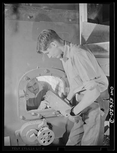 Untitled photo, possibly related to: Washington, D.C. Conversion of the Shoreham Hotel furnace from oil to coal burning system