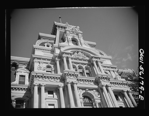 Philadelphia, Pennsylvania. Detail of city hall
