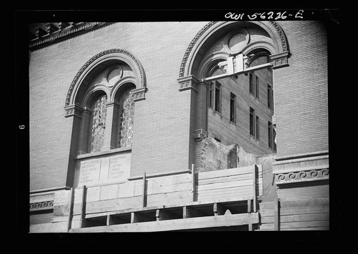 Philadelphia, Pennsylvania. Buildings on Race Street being demolished