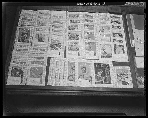Restricted display of publications and other materials issued by the overseas branch of the United States Office of War Information (OWI) as well as allied and enemy countries