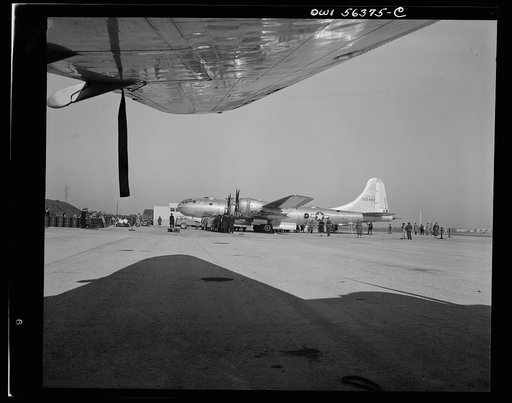 B-29 Super Fortress on display at Washington National Airport