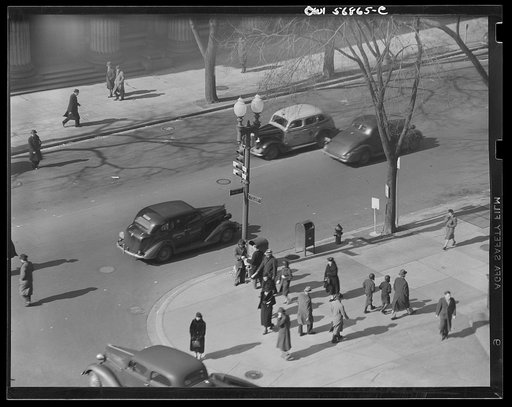 Miscellaneous lot of photographs by Barbara Wright, e.g. University of Virginia, Franconia, New Hampshire, Maine. National Savings and Bank Company, corner of 15th Street and New York Avenue, Washington, DC