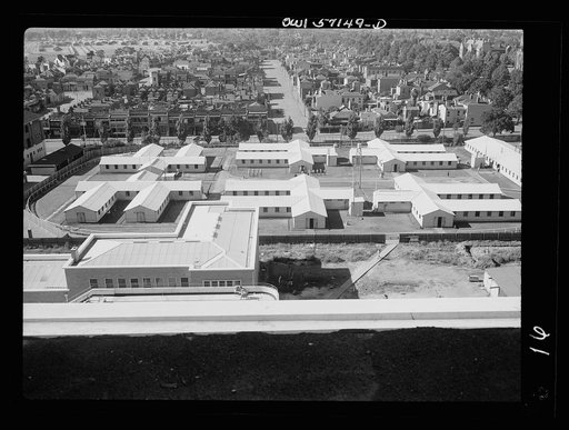 Melbourne, Australia. United States Army hospital. Enlisted men's quarters seen from hospital roof